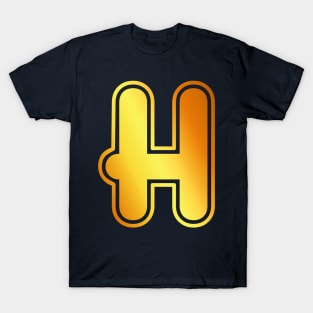 H Golden Letter T-Shirt